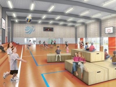 Ny sportshal til privatskole i Stenløse
