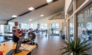 Brydecenter til Brydeklubben Thor Cafe Ny brydehal opfort af Dansk Halbyggeri 01