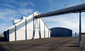 YaraDanmark Vordingborg bulkterminal transportbaand til skib